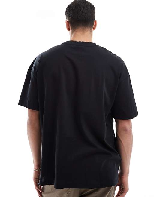 New Era Flag Logo Oversized T-shirt In Black