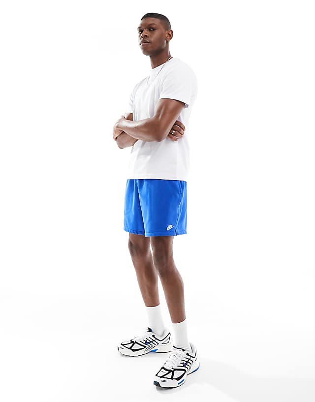 Nike Club Shorts In Royal Blue
