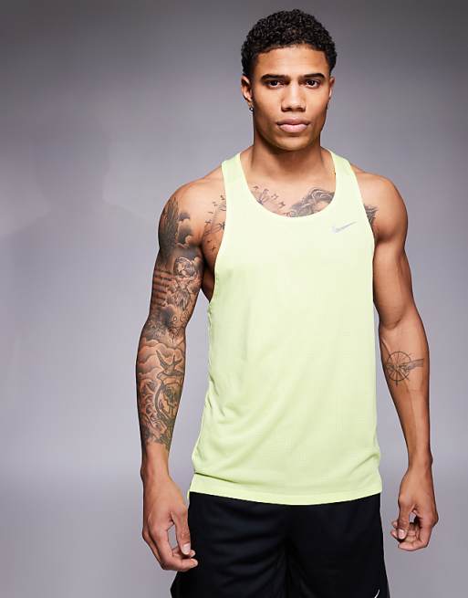 Nike Running Fast Dri-FIT vest in yellow