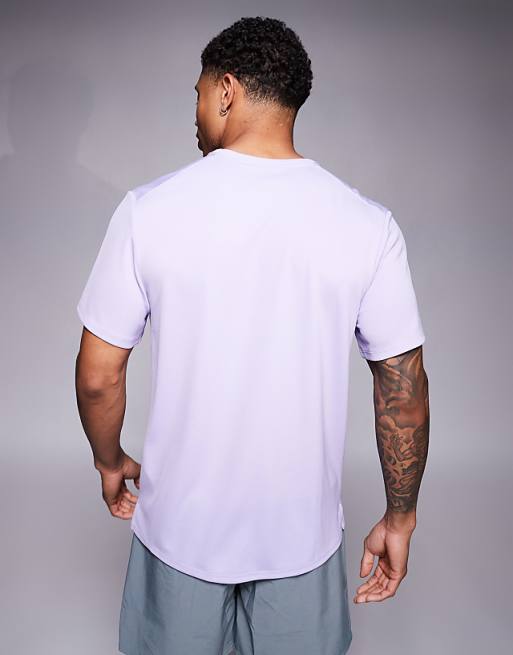 Nike Running Miler Dri-FIT T-shirt In Lilac