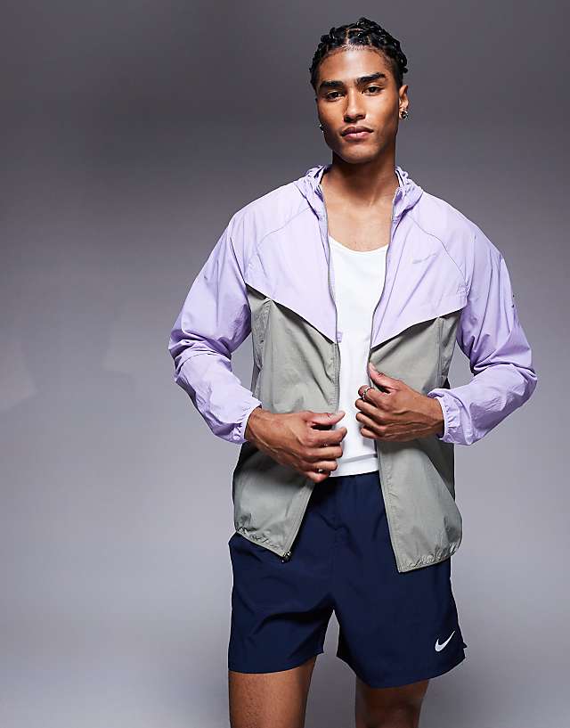 Nike Running Stride Repel Jacket In Lilac