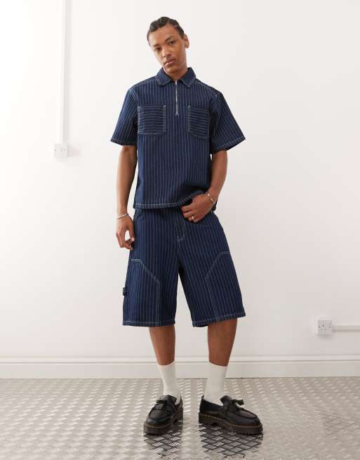 Reclaimed Vintage Denim Pinstripe Co-ord