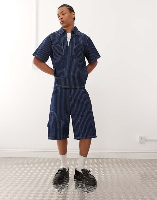 Reclaimed Vintage Denim Pinstripe Co-ord