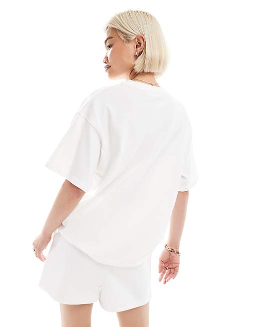 Six Stories Bride T-shirt Co-ord In Ivory