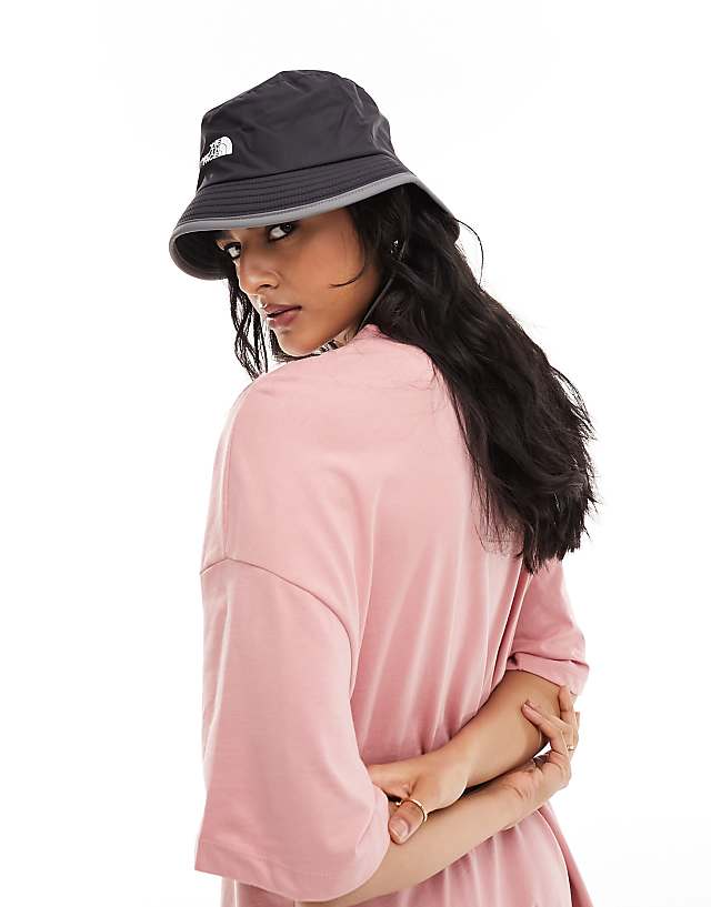 The North Face Antora Logo Rain Hat In Black