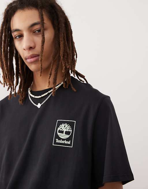 Timberland Box Chest Logo T-shirt In Black