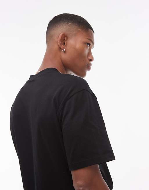 Topman 2 Pack Oversized Fit T-shirt In Black