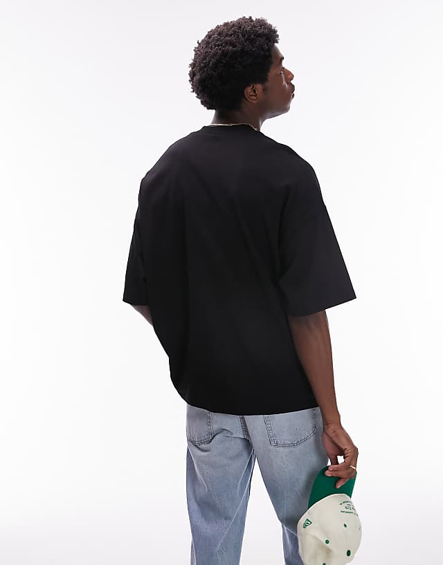 Topman Extreme Oversized Fit T-shirt In Black