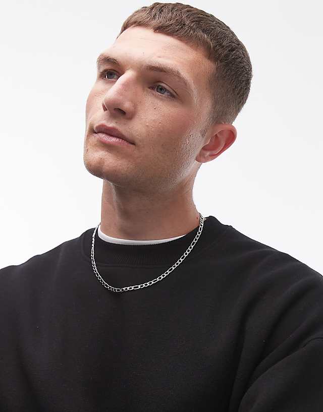 Topman Oversized Fit Sweatshirt In Black