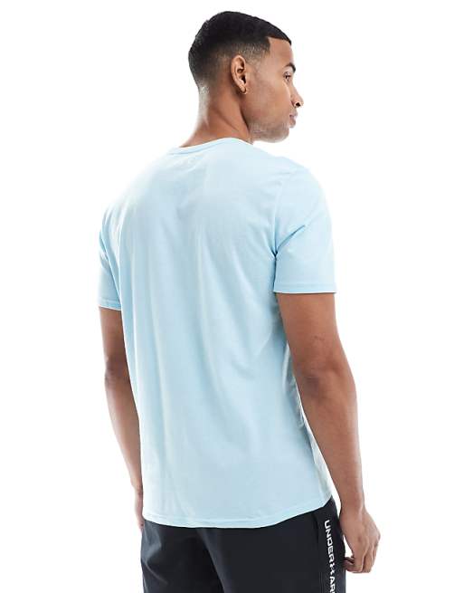 Under Armour Left Chest Logo T-shirt In Blue