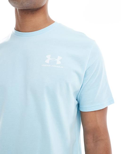 Under Armour Left Chest Logo T-shirt In Blue