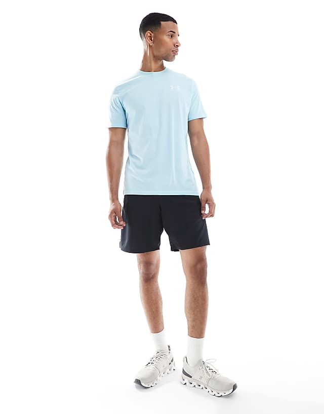 Under Armour Left Chest Logo T-shirt In Blue