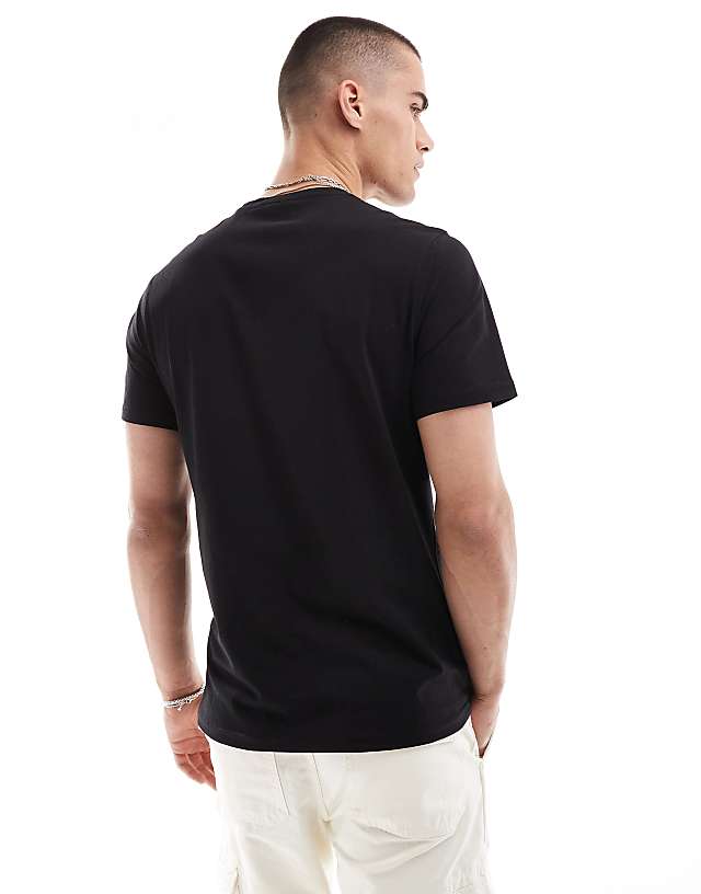 Barbour International Essential Large Logo T-shirt In Black