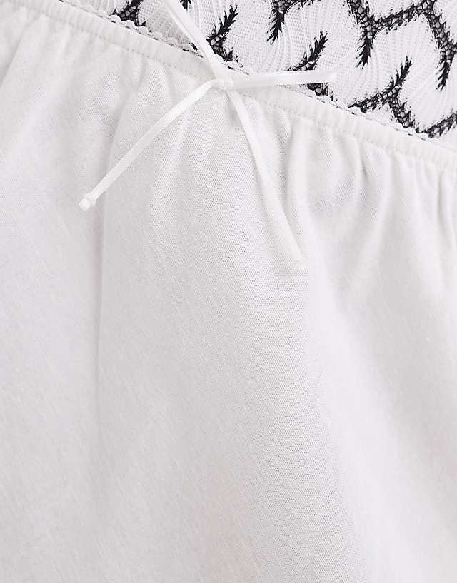 COLLUSION Beach Woven Maxi Skirt With Bow In White - WHITE