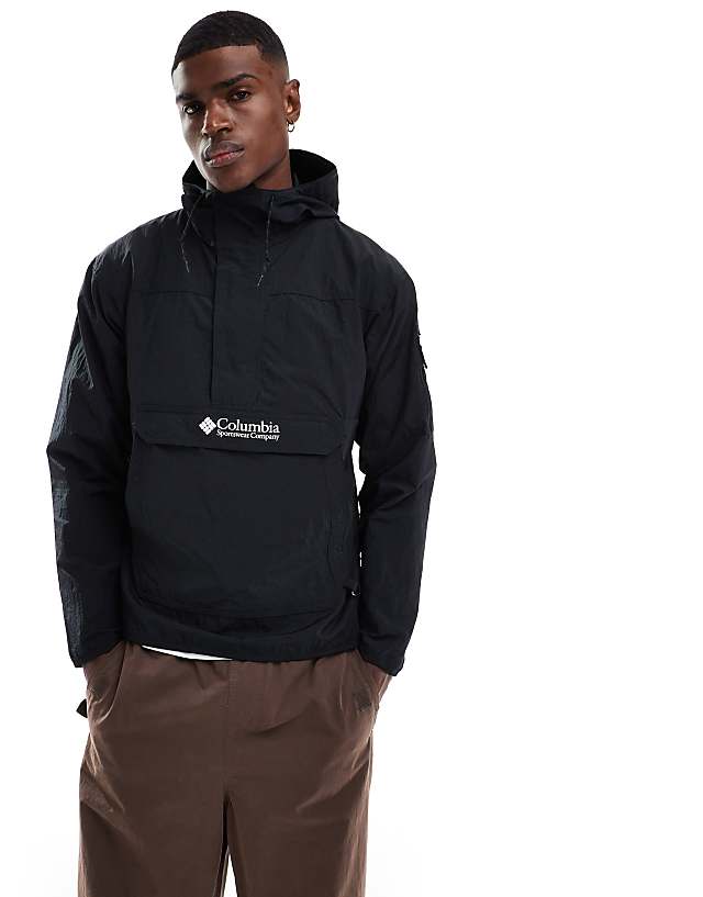 Columbia Challenger windbreaker anorak in black