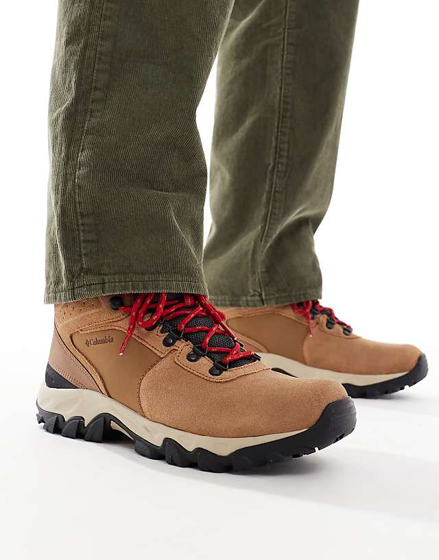 Columbia Newton Ridge Plus II WP waterproof suede hiking boots in tan