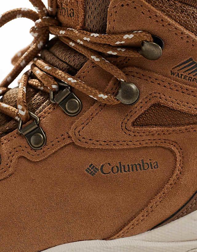 Columbia Newton Ridge Plus Waterproof Amped Shoes In Brown