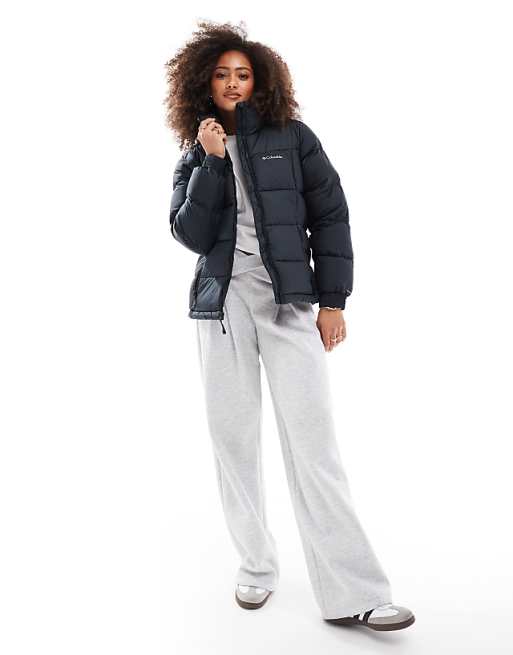 Columbia Pike Lake Puffer Full Zip Jacket In Black