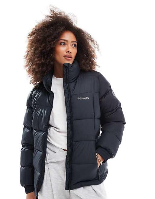 Columbia Pike Lake Puffer Full Zip Jacket In Black