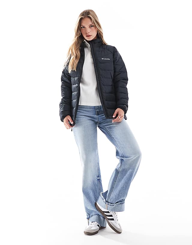 Columbia Powder Lite II Full Zip Jacket In Black