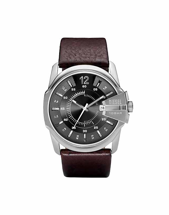 Diesel Men's master chief three-hand stainless steel watch dz1206 in brown
