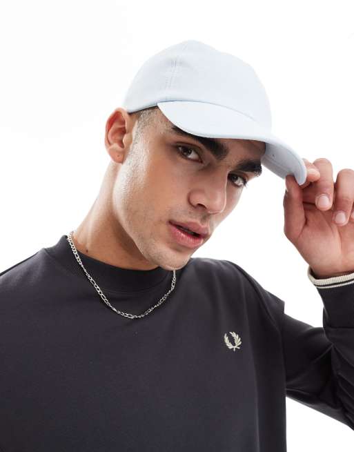 Fred Perry Classic Pique Baseball Cap In Ice Blue