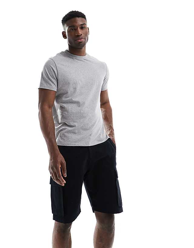 French Connection Cargo Pocket Linen Shorts In Black