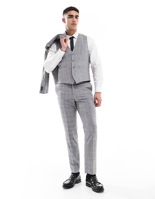 French Connection Formal Suit Co-ord In Grey Check