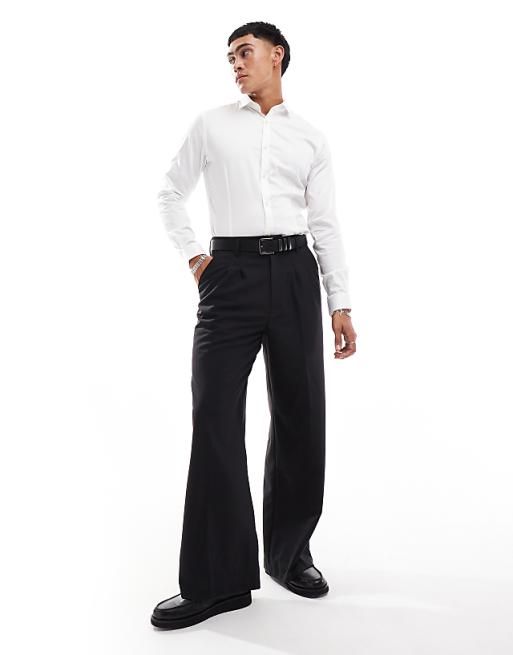 Jack & Jones Premium Super Slim Fit Stretch Smart Shirt In White