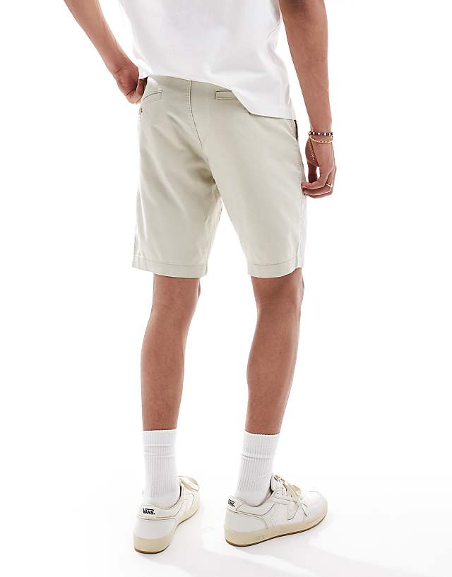 Levi's XX Chino Straight Cotton Linen Blend Shorts In Beige