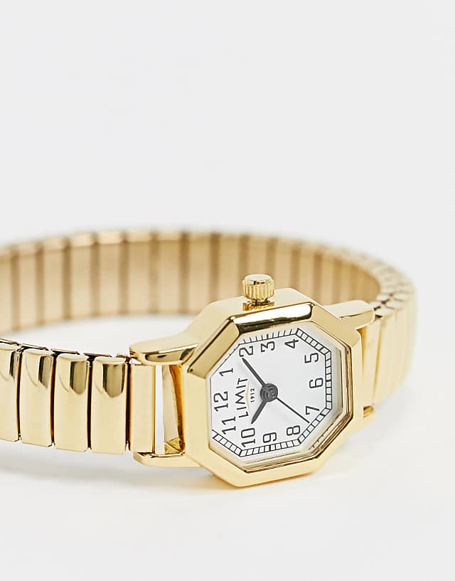 Limit Octagonal Expanding Bracelet Watch In Gold