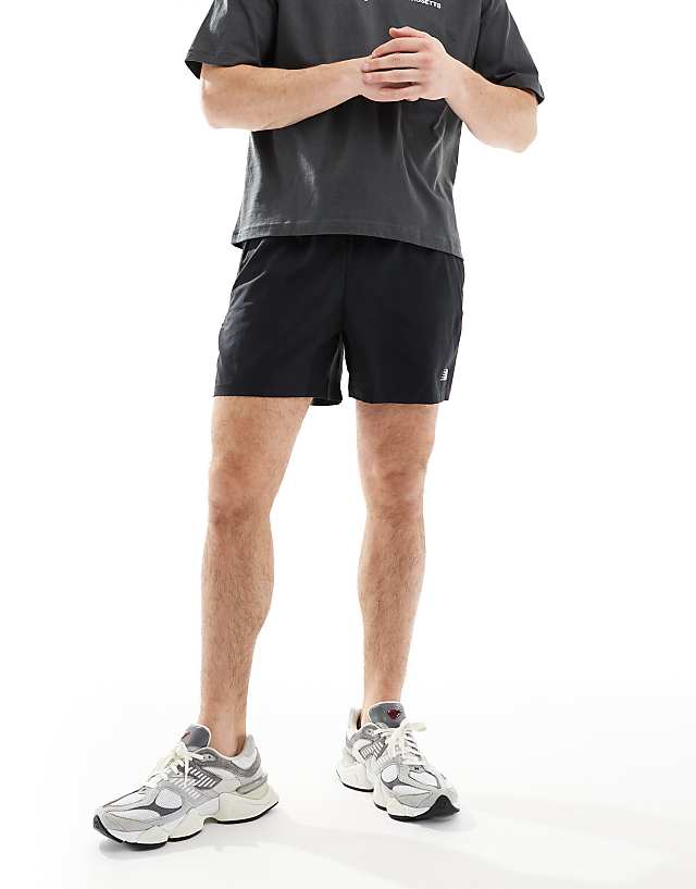 New Balance Performance 5 Inch Shorts In Black