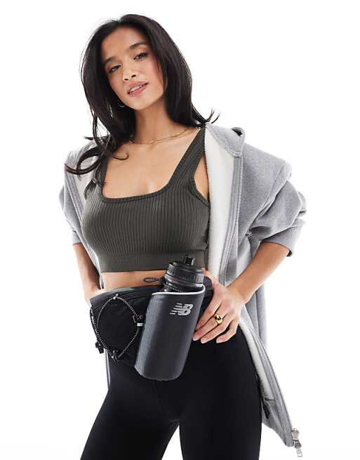 New Balance Performance Bottle Waist Belt In Black