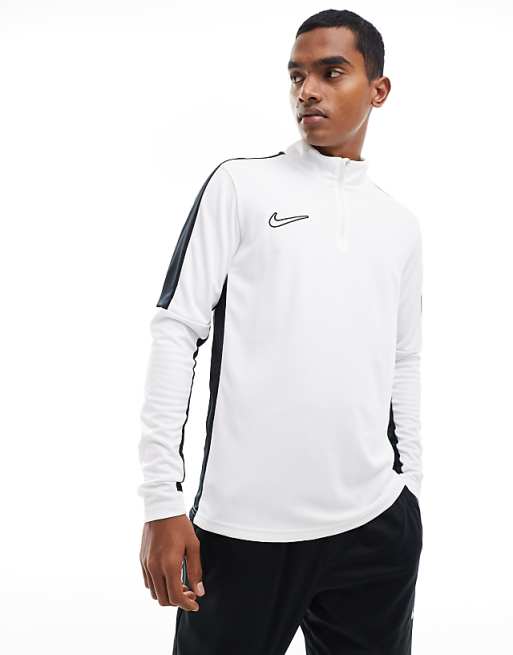 Nike Football Academy 23 1/4 zip sweatshirt in white
