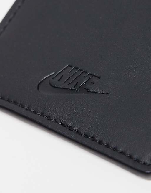 Nike Icon Air Max 90 Card Wallet In Dk Smoke Grey And Black And White