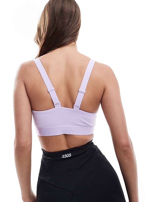 Nike Indy Training Dri-FIT Medium Support Bra In Purple