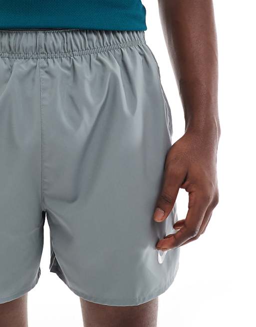 Nike Running Challenger Dri-FIT 5 Inch Shorts In Grey