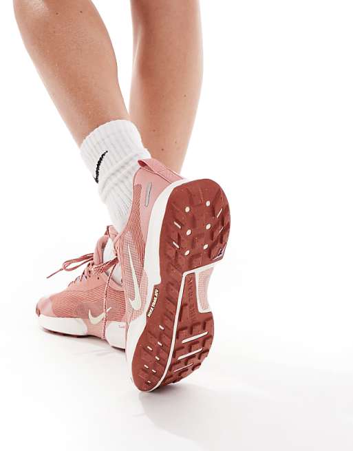 Nike Running Juniper Trail 3 Trainers In Pink And White