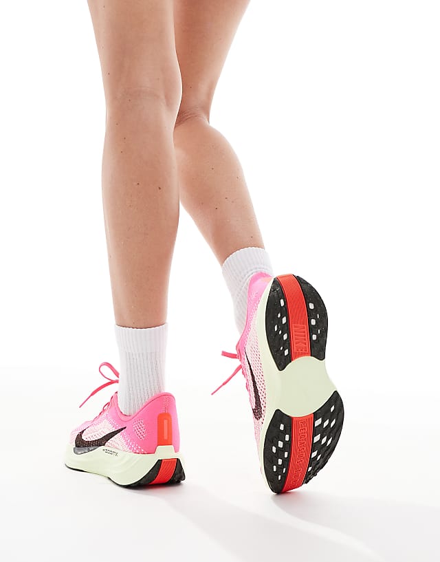 Nike Running Pegasus Plus Trainers In Pink And Green