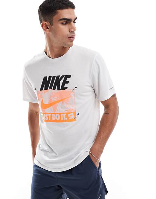 Nike Running Run Energy graphic t-shirt in white