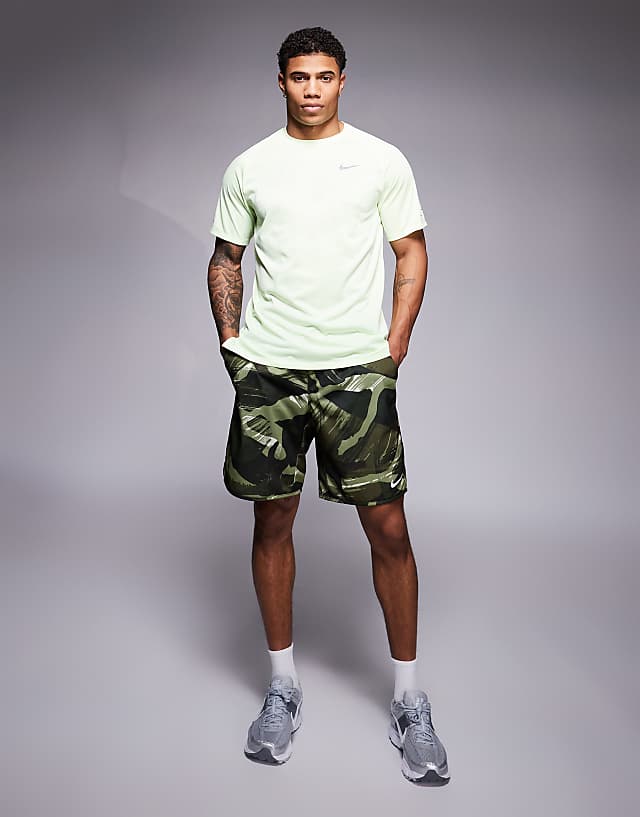 Nike Running Stride Dri-FIT T-shirt In Light Green