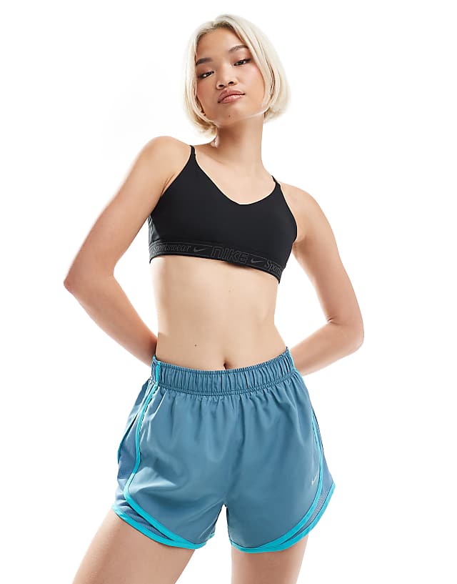 Nike Running Tempo Dri-FIT mid rise 3 inch shorts in blue