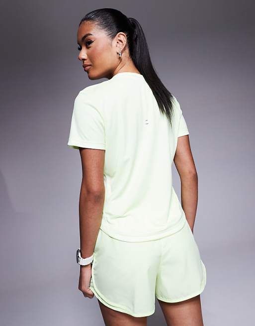 Nike Running Tempo Dri-Fit T-shirt In Lime Green