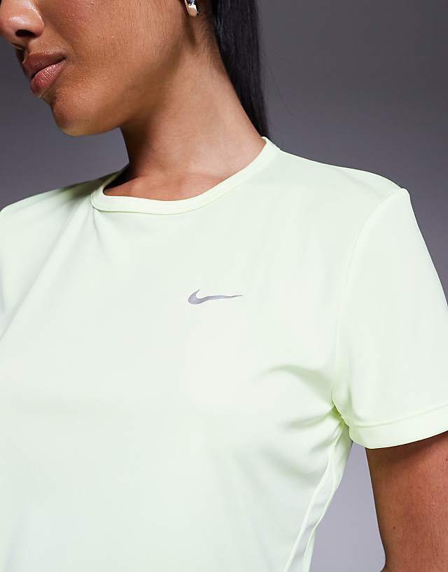 Nike Running Tempo Dri-Fit T-shirt In Lime Green