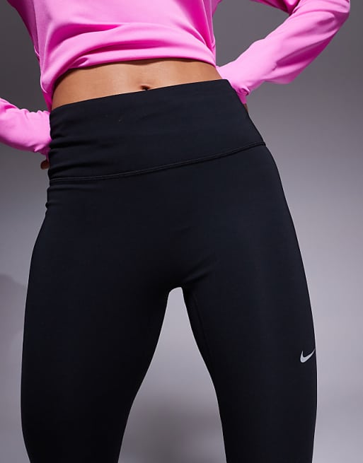 Nike Running Tempo Highwaisted 7/8 Leggings In Black