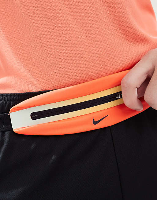 Nike Slim Waist Pack 3.0 In Bright Crimson And Cave Purple