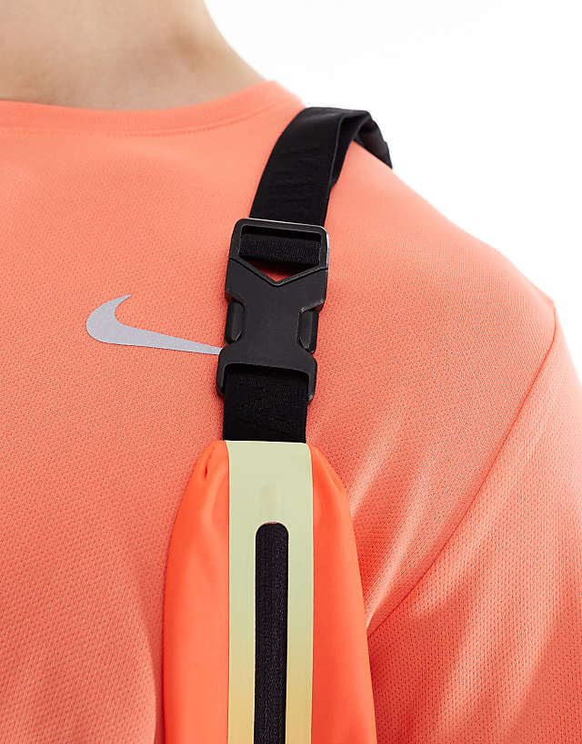 Nike Slim Waist Pack 3.0 In Bright Crimson And Cave Purple
