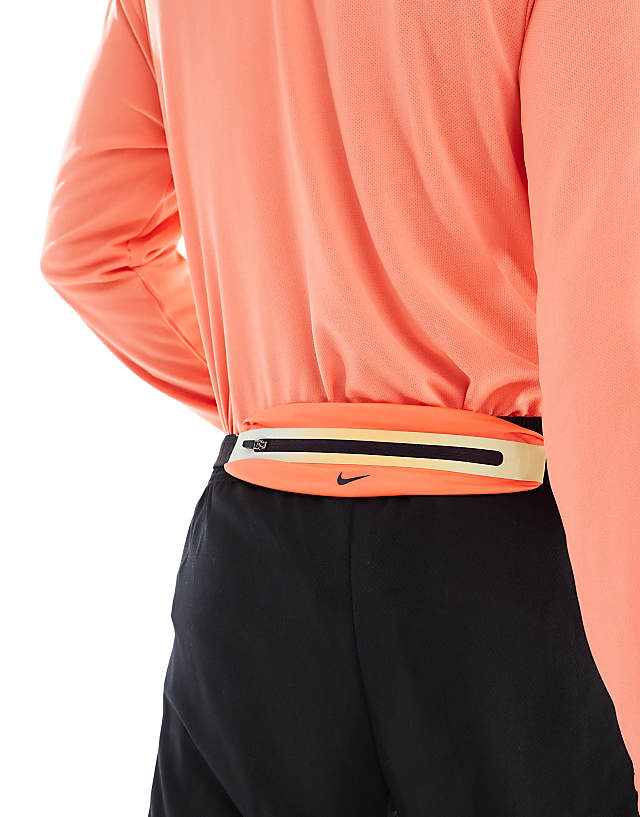 Nike Slim Waist Pack 3.0 In Bright Crimson And Cave Purple