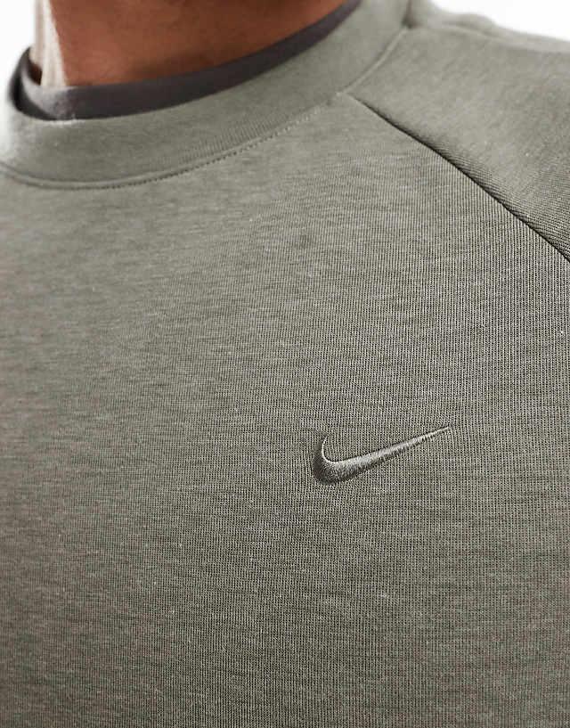 Nike Training Primary Dri-FIT Sweatshirt In Light Khaki