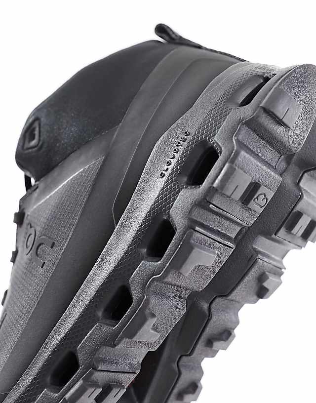 ON Cloudroam Waterproof High Top Trainers In Black